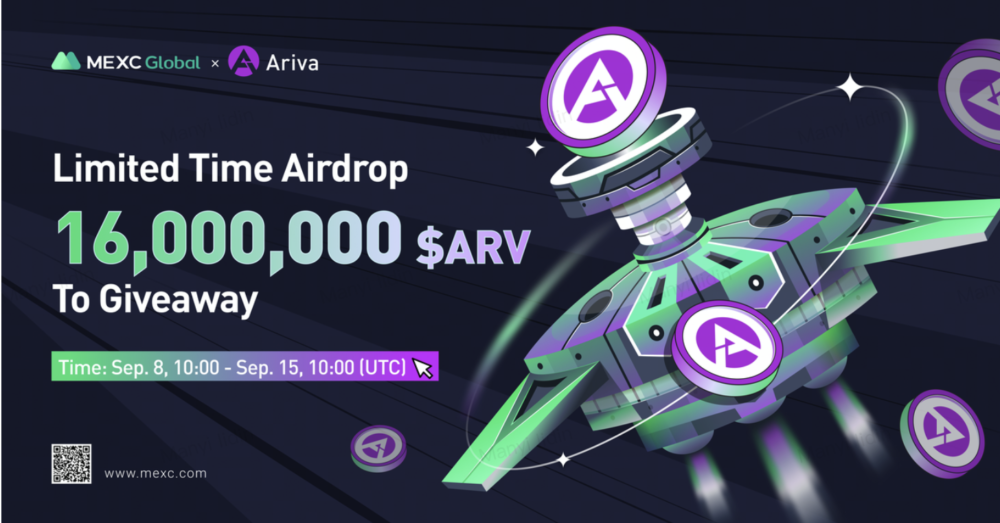 MEXC X Ariva 16,000,000 $ARV Airdrop #2 MEXC X Ariva 16,000,000 $ARV Airdrop #2