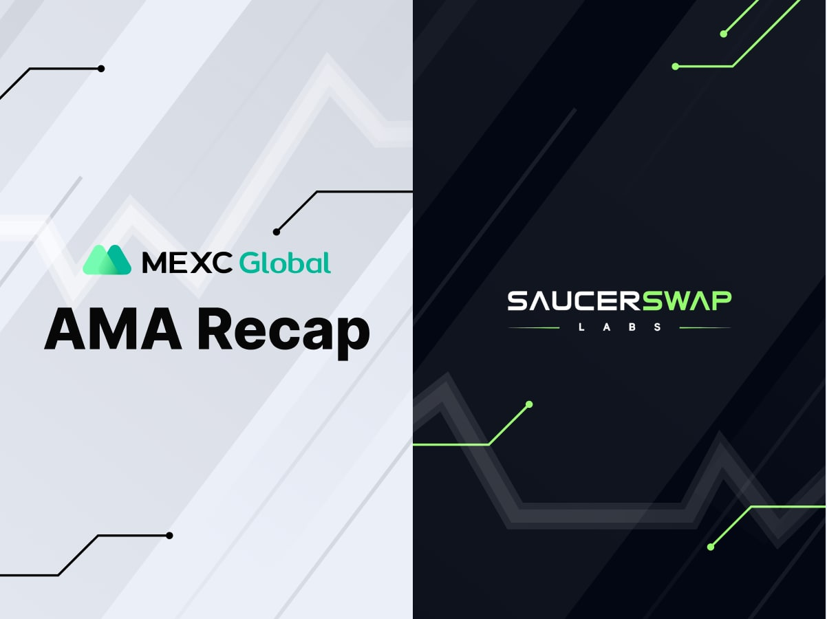 MEXC AMA SaucerSwap (SAUCE) – Session with Joseph Bergvinson MEXC AMA SaucerSwap (SAUCE) – Session with Joseph Bergvinson