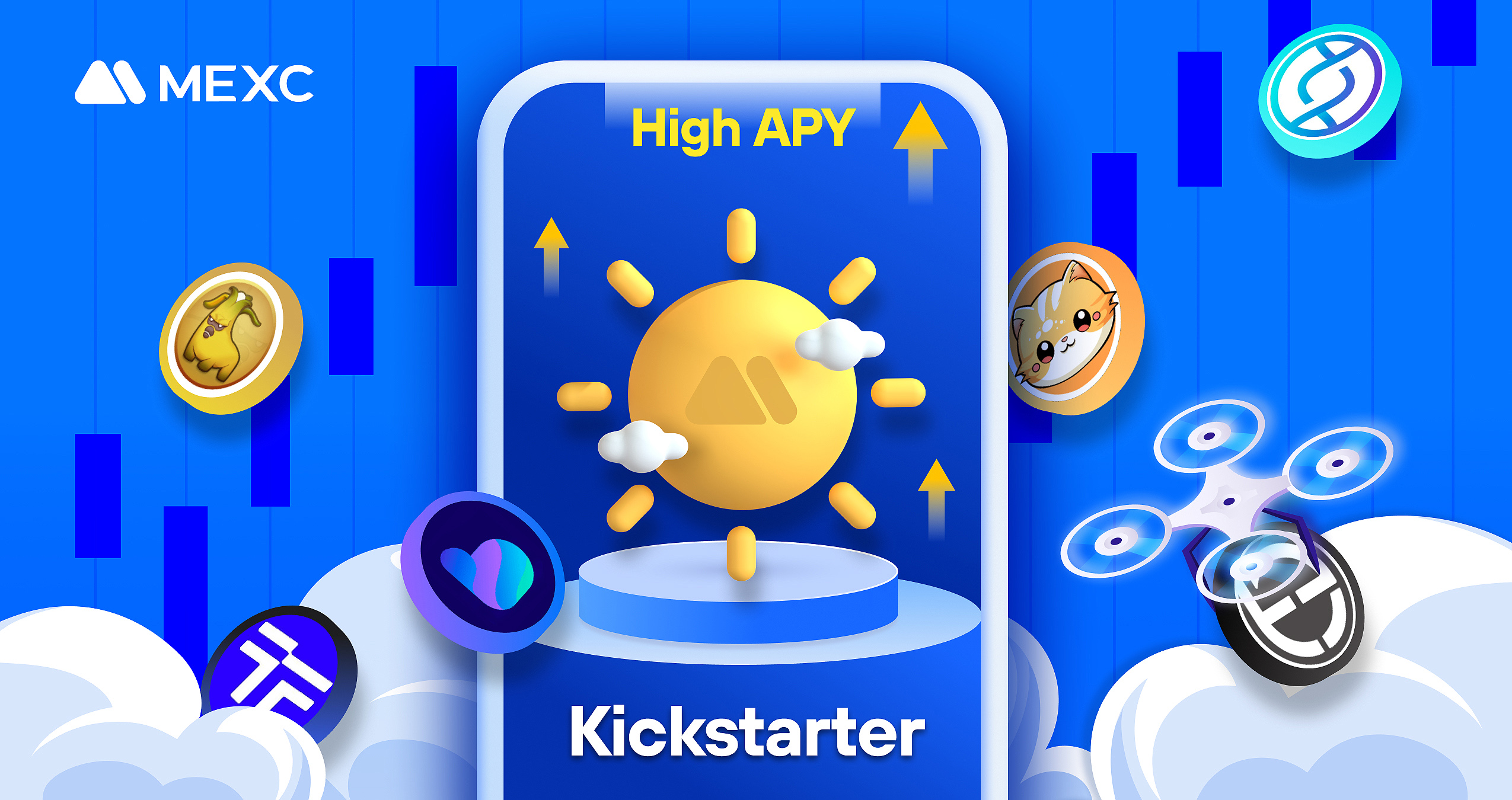 MEXC Kickstarter – High APY and Huge Yields Daily MEXC Kickstarter – High APY and Huge Yields Daily