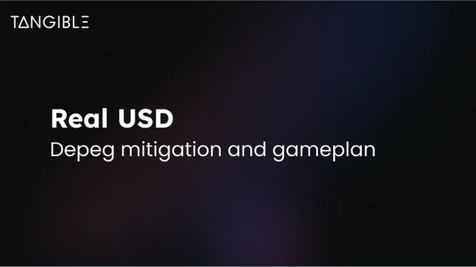 Tangible’s USDR Stablecoin to Redeem Assets After Real Estate-Backed Collapse Tangible’s USDR Stablecoin to Redeem Assets After Real Estate-Backed Collapse