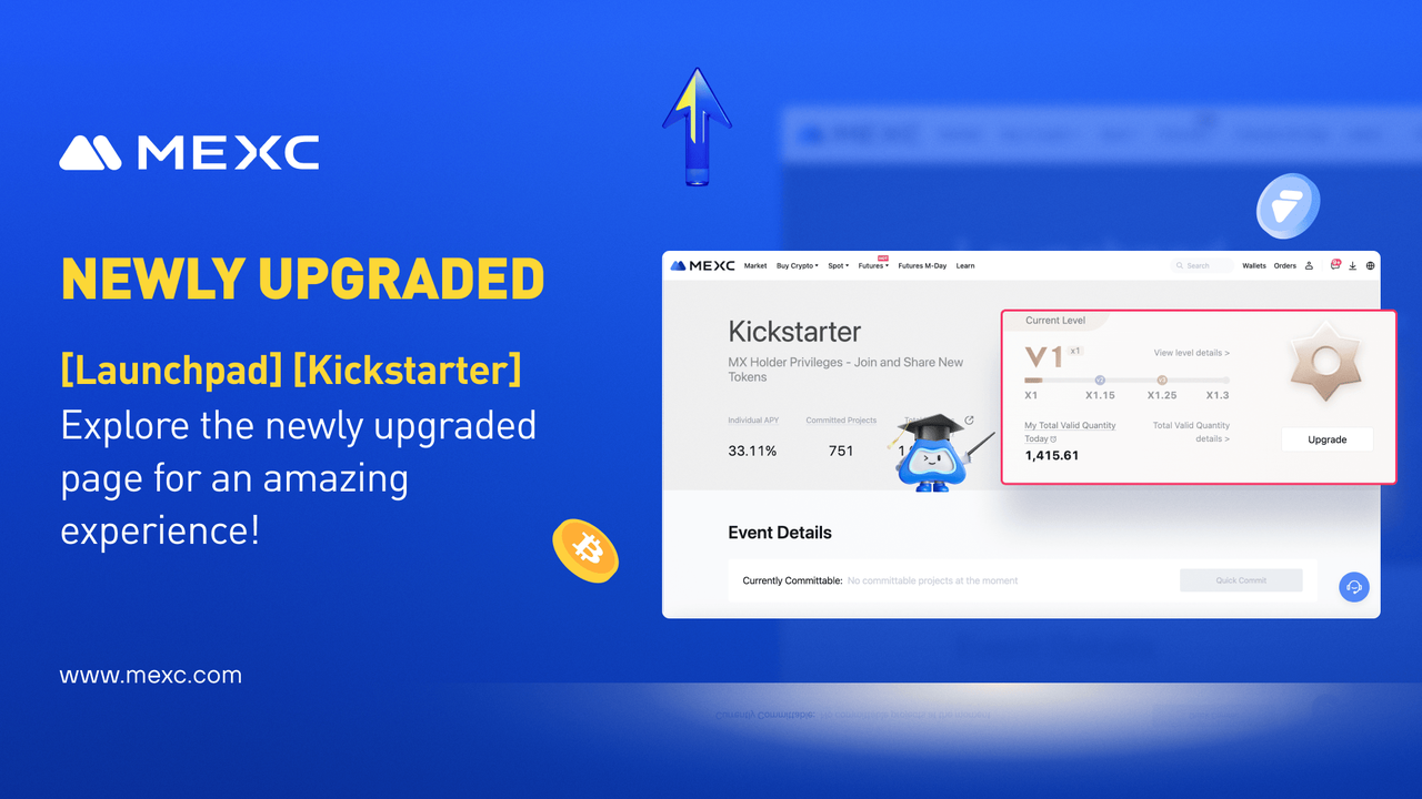 MEXC Launchpad and Kickstarter Upgrade – A New Interface MEXC Launchpad and Kickstarter Upgrade – A New Interface