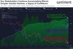 Bitcoin Stakeholders Ramp Up Holdings as Market Confidence Grows