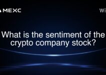 What is the sentiment of the crypto company stock? What is the sentiment of the crypto company stock?