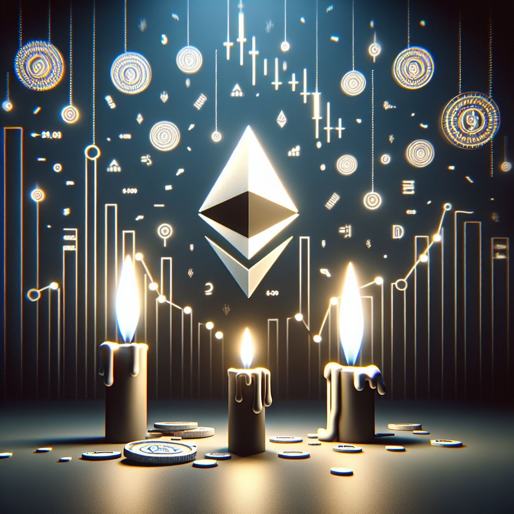 Velas do Ethereum caindo a US$ 3.000 com métricas on-chain