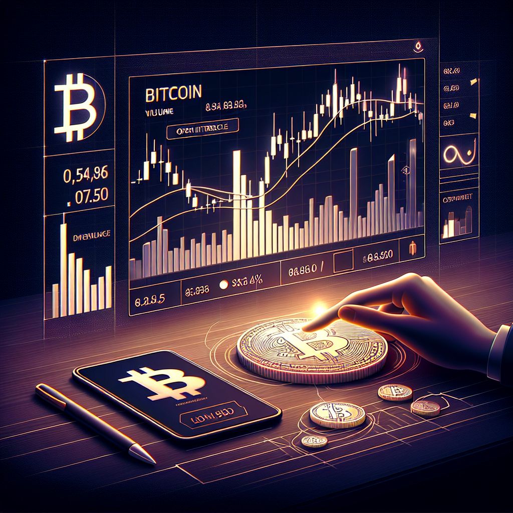Bitcoin candlestick chart with plunging volume and open interest decline