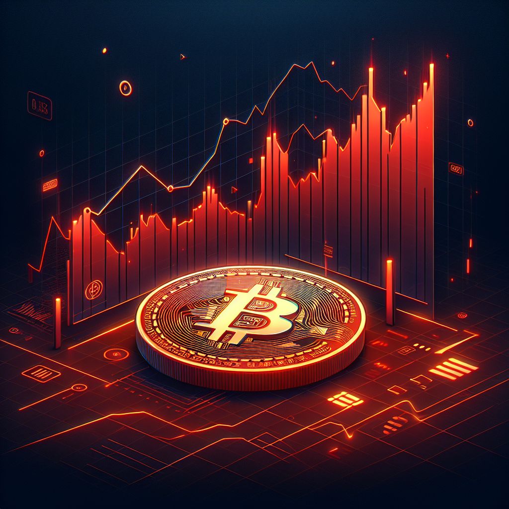Red Bitcoin price chart plunging 30% in late November 2025