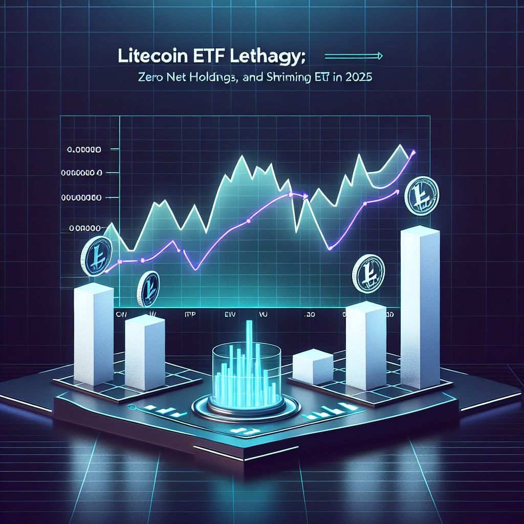 Litecoin ETF में शून्य नेट इनफ्लोज़ और घटती होल्डिंग्स का चार्ट