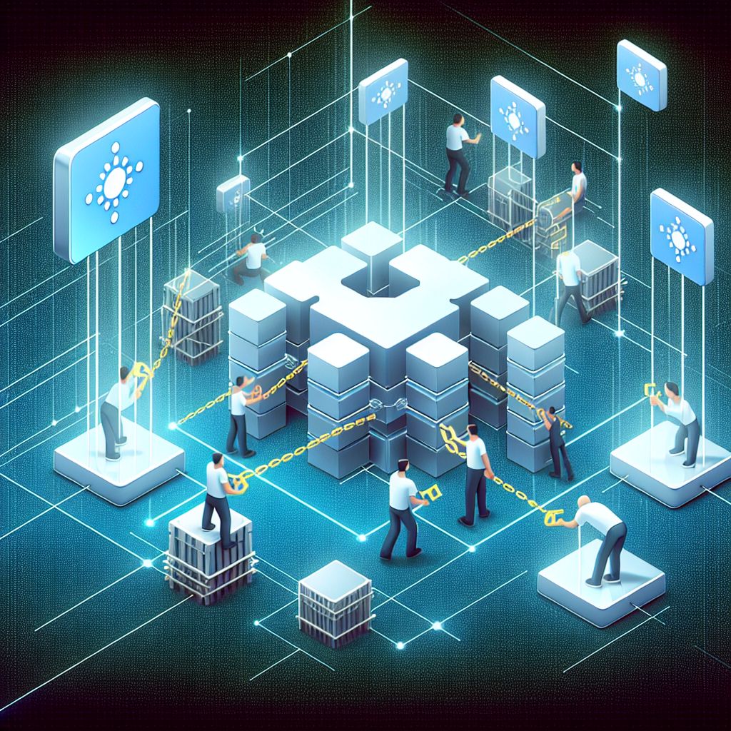 Nodos Cardano y bloques digitales resolviendo bifurcación temporal