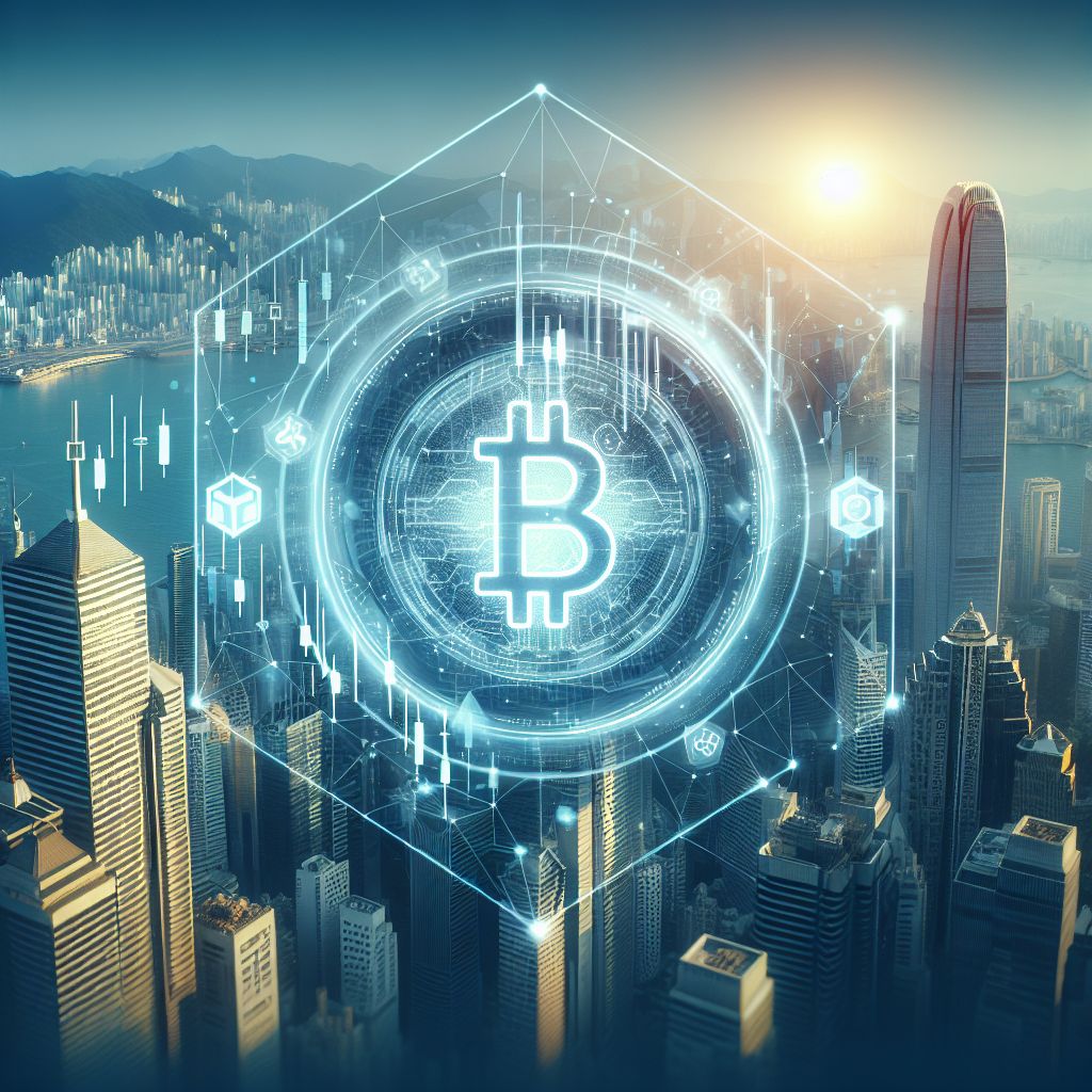 Thailändische Krypto-Börse plant IPO in Hongkong, Blockchain und Börsenchart