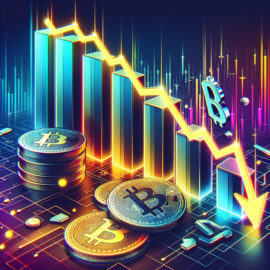 Gráfico de queda em moedas digitais associadas à família Trump