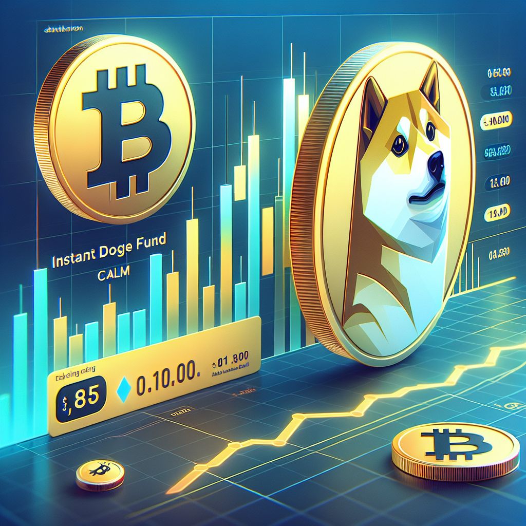 رمز Dogecoin بجانب مخطط سعر هادئ يعكس حذر المستثمرين