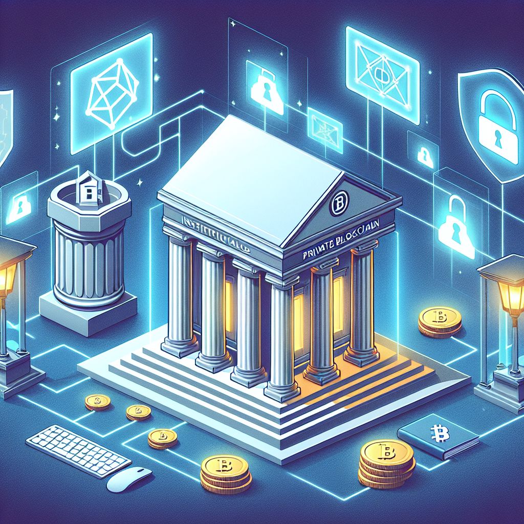 Jaringan blockchain privat dengan kontrol izin dan privasi untuk institusi keuangan