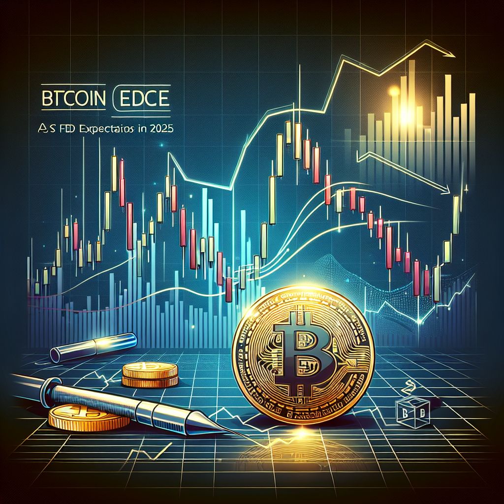 Bitcoin candlestick plunges then rebounds as Fed rate expectations flip