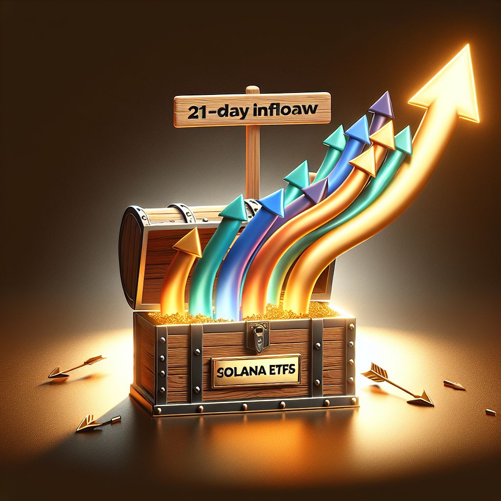 Solana ETFs' 21-day inflow streak ending with brief outflow