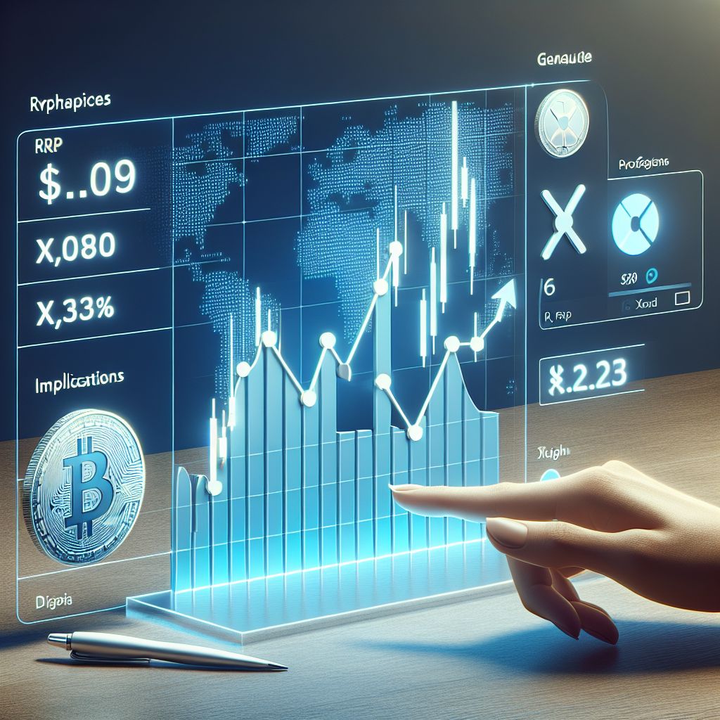 Gráfico de reservas XRP en exchanges mostrando caída sostenida