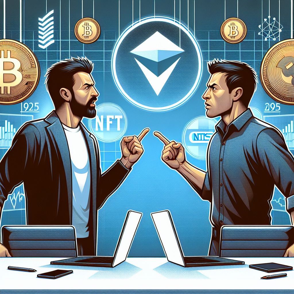 McGregor dan Khabib bertikai, latar logo kripto dan NFT