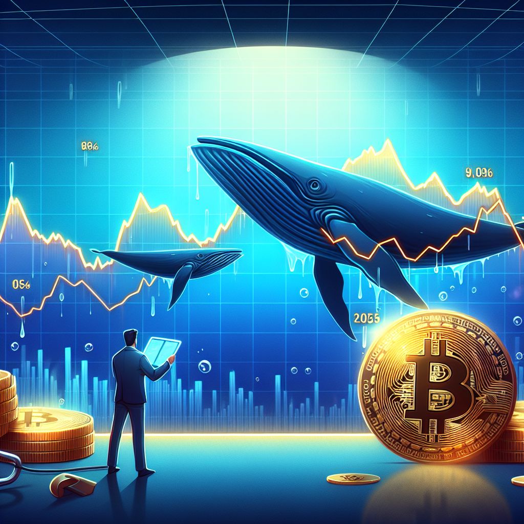 Biểu đồ Bitcoin giảm mạnh do cá voi bán tháo