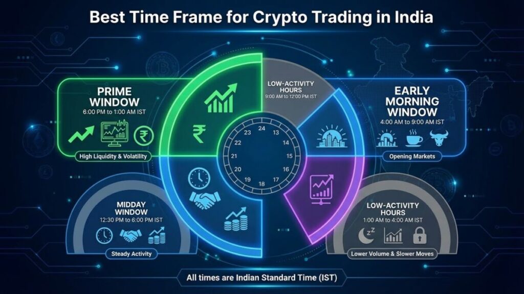 Best Time Frame for Crypto Trading in India (IST 2025 Guide)