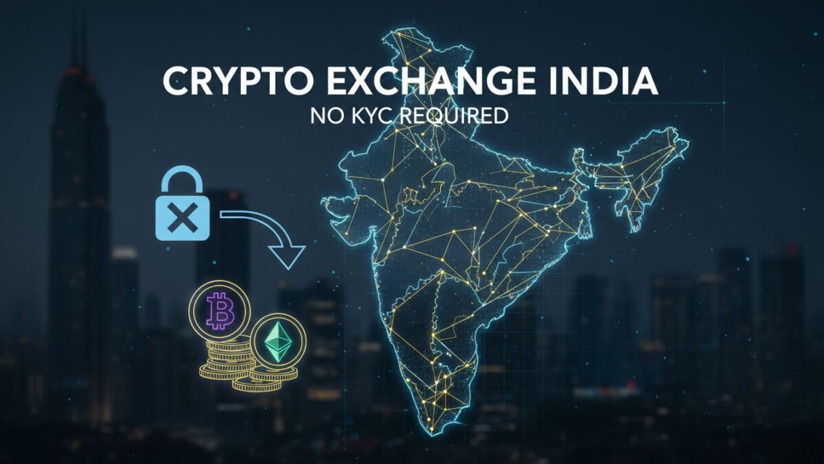 Top 5 Crypto Exchanges Without KYC In India (2025 Guide)