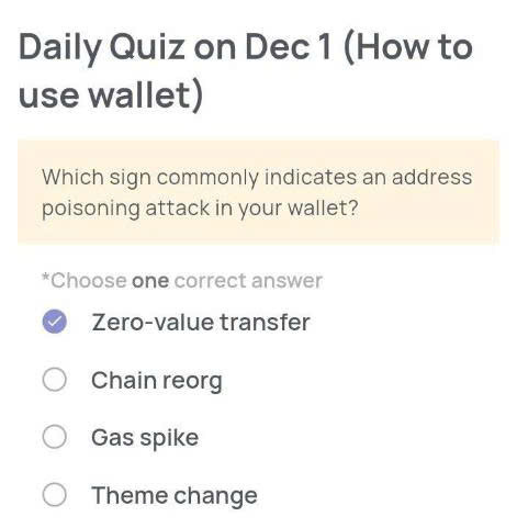 Xenea Wallet Daily Quiz Today’s Answer for December 1, 2025