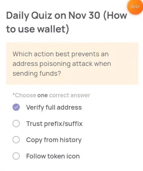 Xenea Wallet Daily Quiz Today’s Answer for December 1, 2025