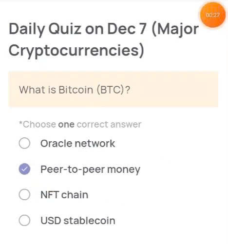 Xenea Wallet Daily Quiz Today for December 8, 2025