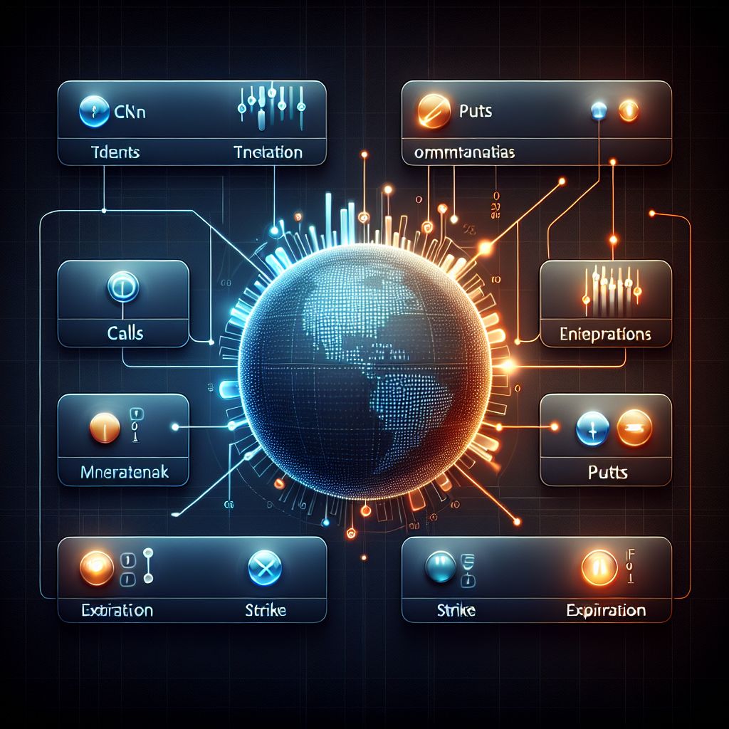 Explanation of options trading mechanics: calls, puts, strike, expiration.