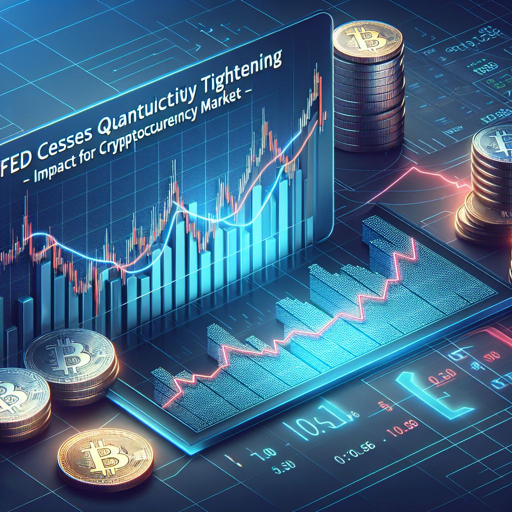 Biểu đồ Fed dừng QT, tiền mã hóa biến động