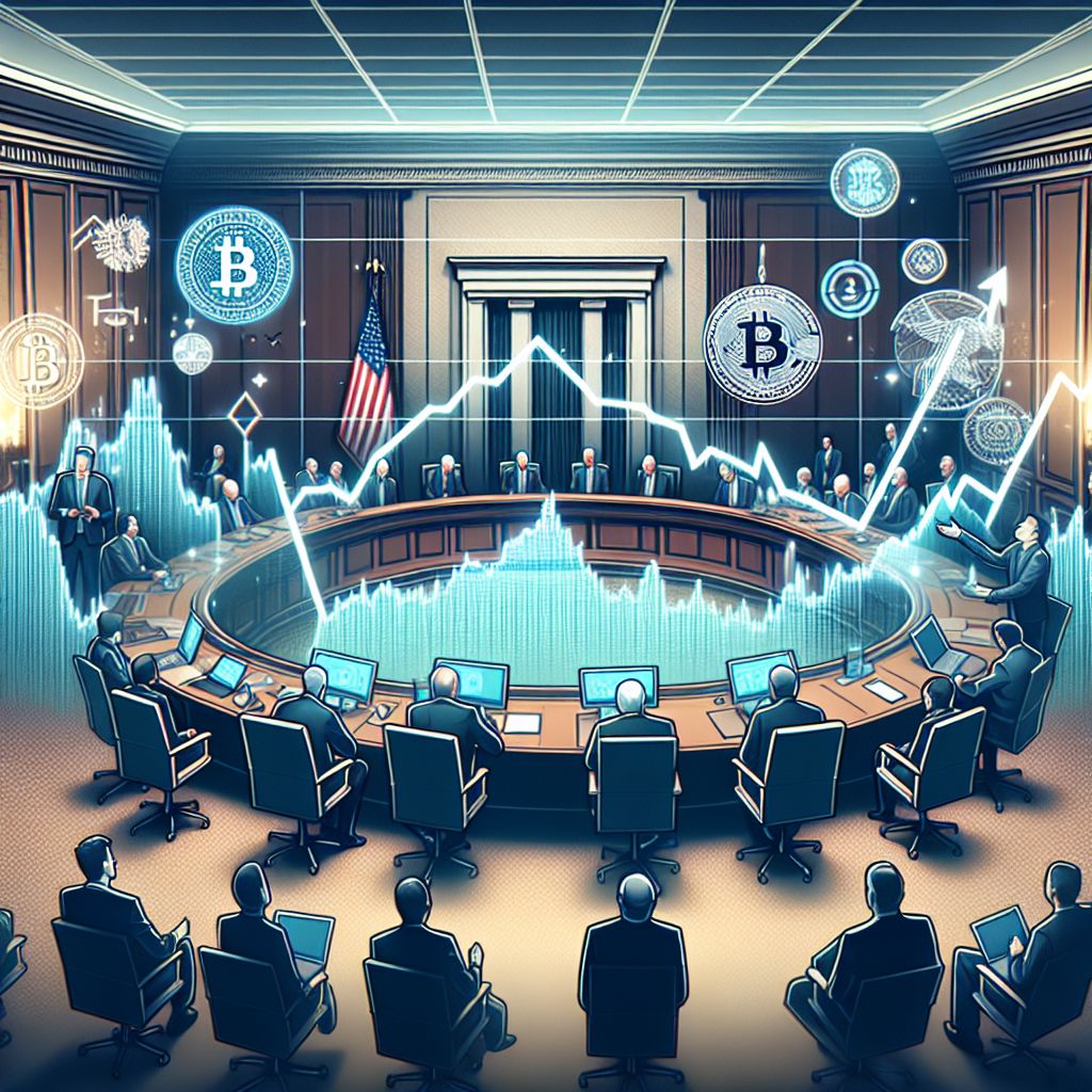 December 2025 Fed meeting overlaid on volatile crypto price chart
