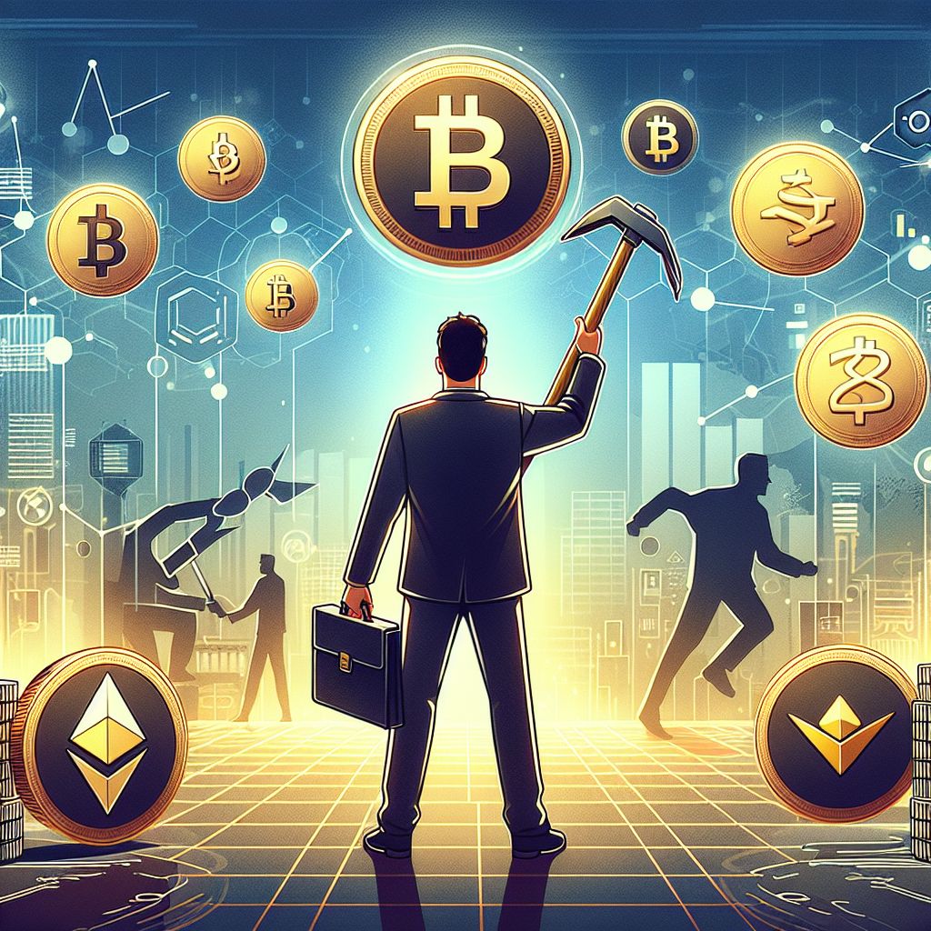 Asset manager lifts crypto trading ban; Bitcoin, Ether, Solana icons