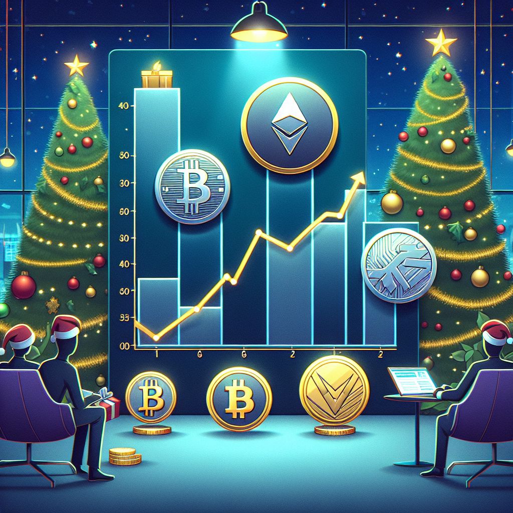 Christmas crypto market rally chart showing BTC, ETH, BNB, LTC, XMR