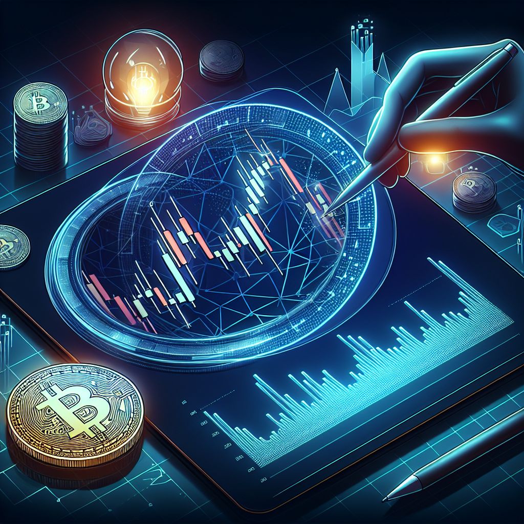 Bitcoin candlestick chart showing about 30% pullback then stabilization
