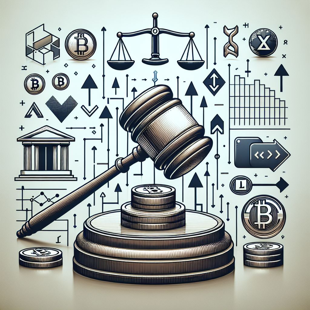 CFTC gavel over cryptocurrency, leveraged trading, and clearinghouse symbols