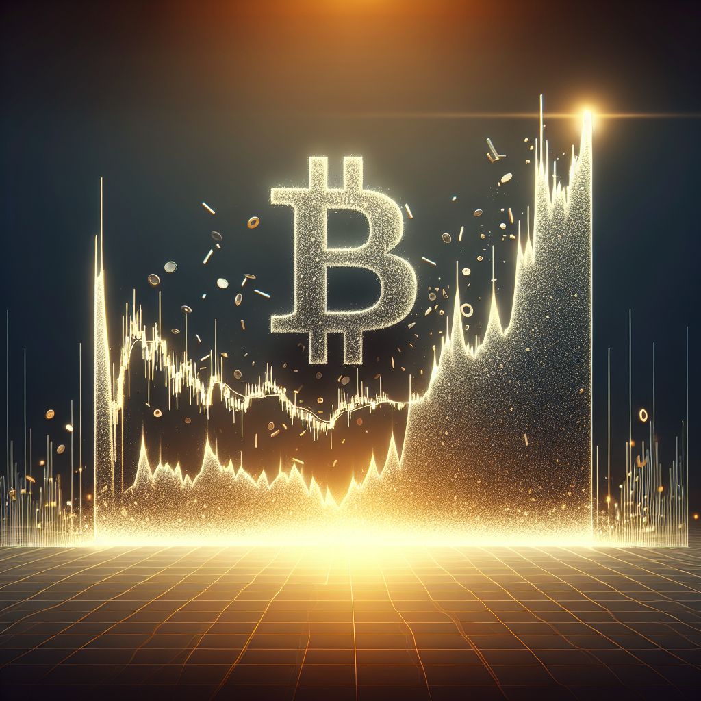 Bitcoin candlestick chart spiking then plunging after Fed rate-cut announcement