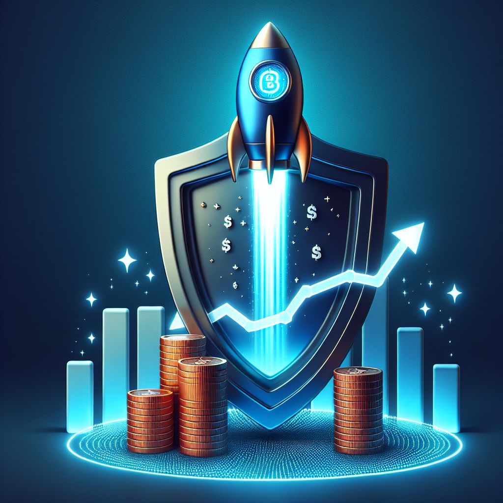 Midnight NIGHT token rocket soaring over privacy shield and bullish charts