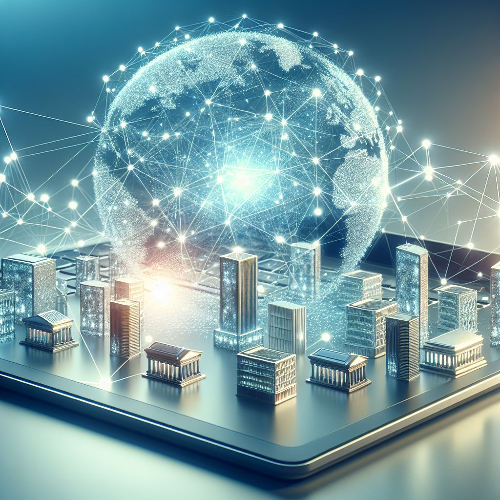 SWIFT ledger connecting banks for real-time cross-border settlement