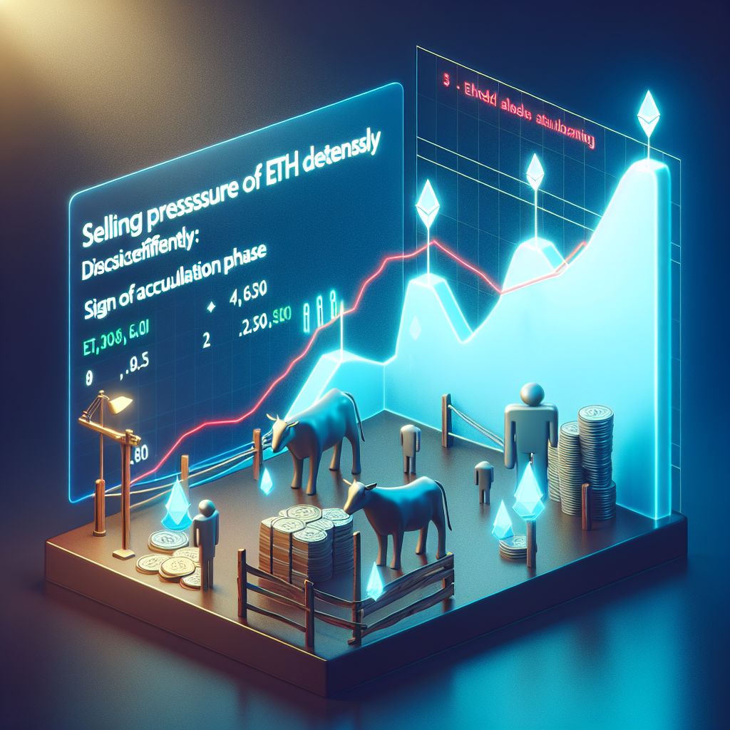 Biểu đồ khối lượng bán ETH giảm, pha tích lũy