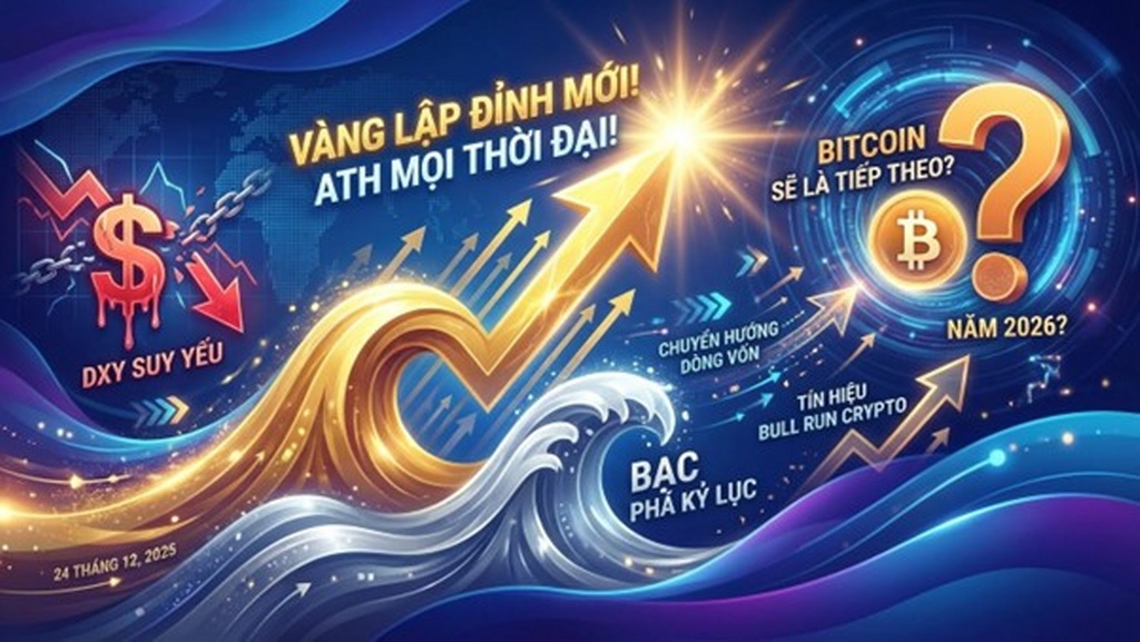 Vàng lại phá đỉnh, tạo ATH mới