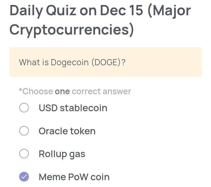 Xenea Wallet Daily Quiz Today for December 15, 2025