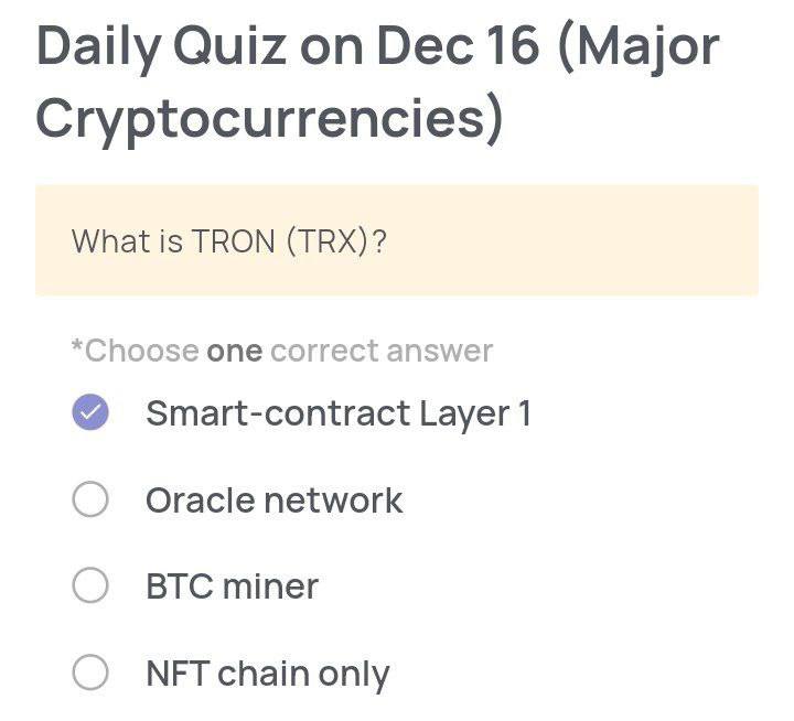 Xenea Wallet Daily Quiz Today for December 16, 2025