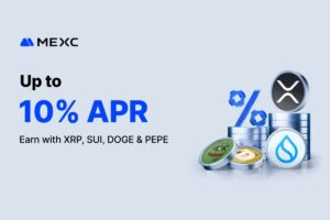 MEXC Launches Hot Tokens Earn Fest, Adding XRP, SUI, DOGE and PEPE with 10% APR
