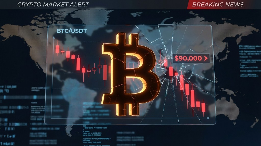 Bitcoin Dips Back Below $90,000