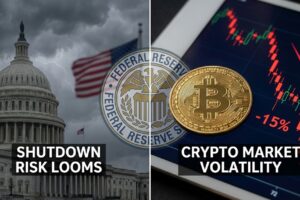 ビットコイン、政府閉鎖リスクとFRB関連の不安が重なり$88,000を下回る