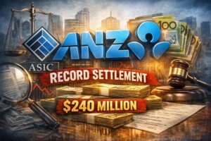 ANZ Faces Regulatory Scrutiny and Criticism Over Record ASIC Settlement Culture