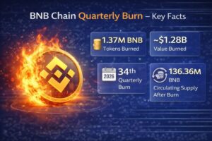 BNB Chain Burns 1.37 Million Tokens Worth $1.28 Billion