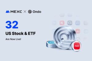 MEXC Adds 32 Tokenized Stocks from Ondo Finance, Expanding Blue-Chip Access for 40 Million Users