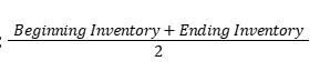 Inventory Turnover Ratio Formula