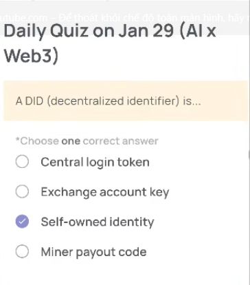 Xenea Wallet Daily Quiz Today’s Answer – January 29, 2026