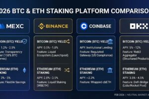 Best BTC and ETH Staking Platforms in 2026: Top Exchanges Compared