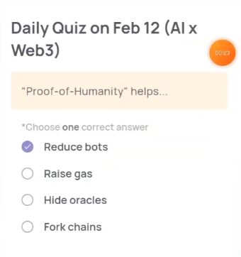 Xenea Wallet Daily Quiz Today’s Answer – February 12, 2026